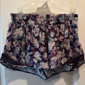 Floral Patterned Athletic Shorts